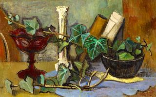 Still Life with Column and Ivy