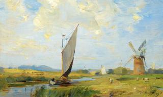 A Breezy Day on the Canal