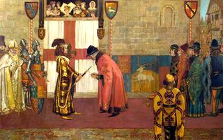 Richard II Presenting the Sword to the Mayor of Lincoln, 1386