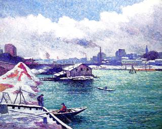 The River in Winter, Quai de Javel