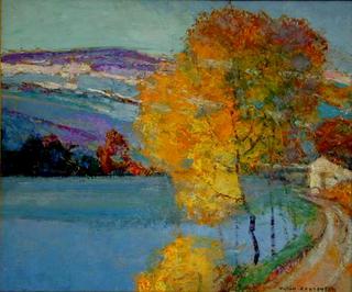 Le lac en automne, Première neige