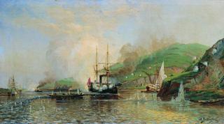 The Shutka Cutter Attacking a Turkish Ship