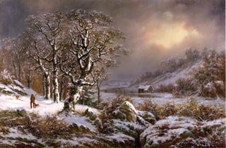 Skating in a Winter Landscape