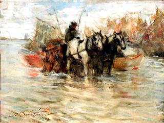 Hauling Seaweed