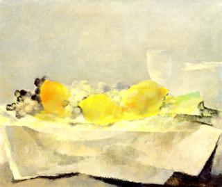 Fruit Still Life with Lemons and Grapes