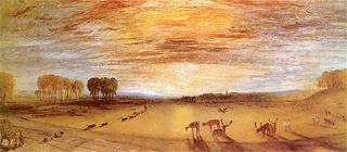 Petworth Park, with Lord Egremont and His Dogs, Sample Study
