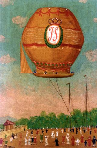 Premier expreience aerostatique effectuee en Autriche au prater de Vienne le 7 Juillet 1784