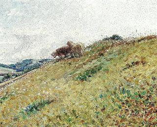 Landscape with Grazing Sheep
