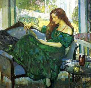 Miss "V" in Green
