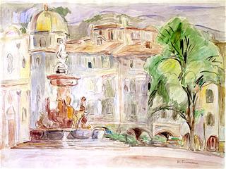 Marketplace Fountain in Trento
