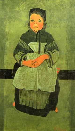 Little Breton Girl Seated