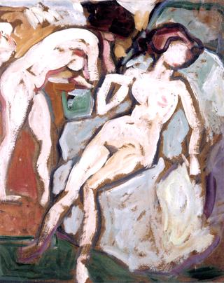 Nude in a Blue Armchair