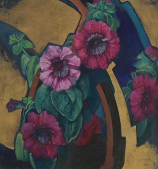 Flower Study on Gold