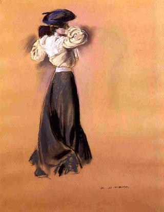 Woman in a Blue Hat