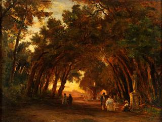 In the Park of Villa Borghese