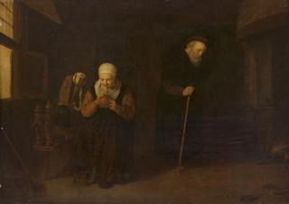Interior with an Old Man and His Wife