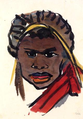 Woman with a Red Scarf