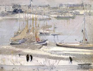 Harbour in Snow, La Rochelle