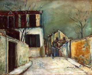 Rue du Mont-Cenis in the Snow