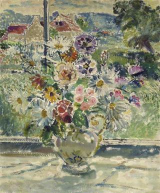 Summer Flowers by a Window