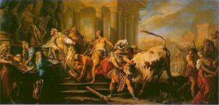 Theseus Taming the Bull of Marathon (Pushkin version)