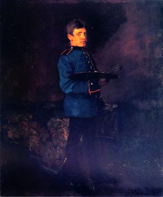 Self-Portrait as a Dragoon with Pallet