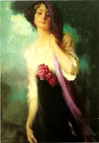 Girl in Purple Dress