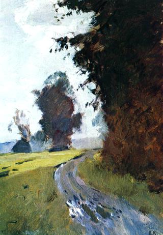 Evening. The Road