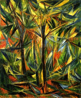 Forest: Rayonist Composition
