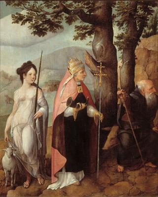 Lochorst Triptych with The Entry of Christ into Jerusalem (left panel)