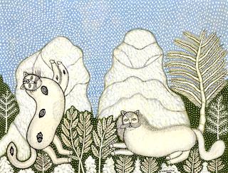 Cats in the Snow