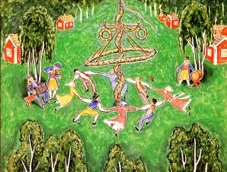 Decorative Sketch for "Midsommarvaka"