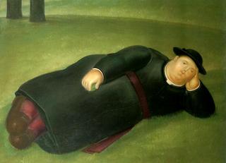 Reclining Priest