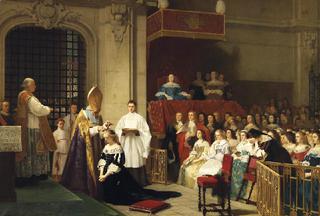 Prise d`habit de Mlle de la Valliere