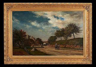 Country Path with Figures