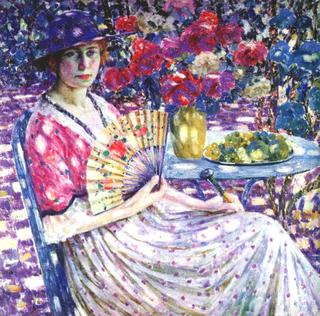 Girl with a Fan