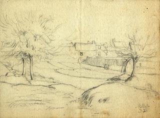 Etude de paysage normand ou breton