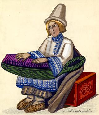 Costume Design for Sadko by N. Rimsky-Korsakov, staged at the New York Metropolitan Opera