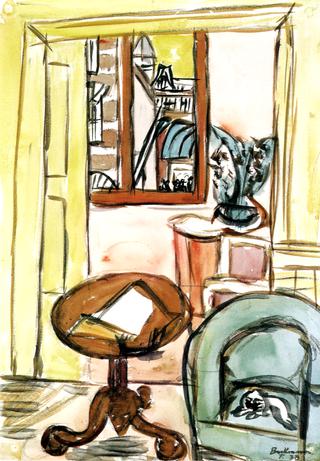 Living Room with Round Table