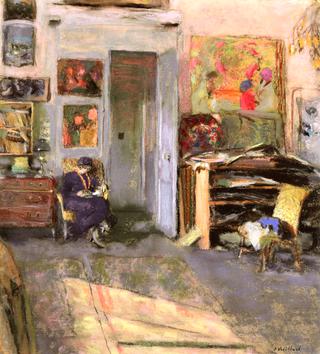 Lucie Belin in the Studio
