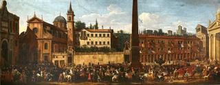 Entry the Polish Ambassador Michał Kazimierz Radziwiłł into Rome in 1680
