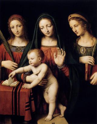 Madonna and Child with Saints Catherine and Barbara