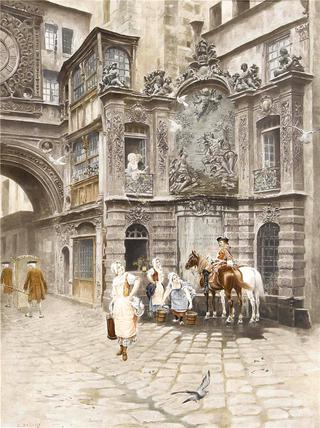 By the Fountain