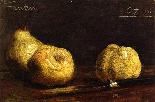 Still Life, a Pear and Two Potatoes