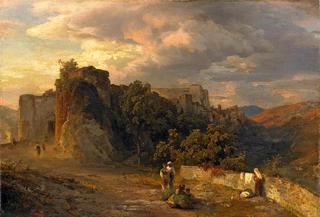 Italian Landscape at Sunset