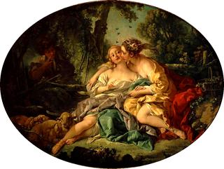 Story of Aminta and Sylvia - Sylvia Relieving Phyllis from a Beesting