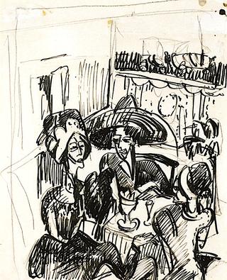 Conversation on a Café