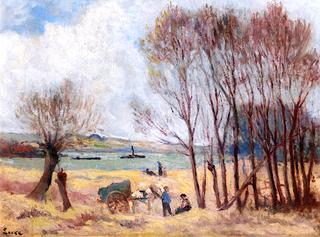 Peasants by the Seine, near Rolleboise