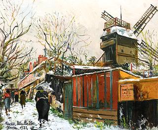 The Moulin de la Galette, Paris, Montmartre