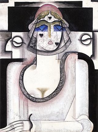 Portrait of a Woman in a Black Veil